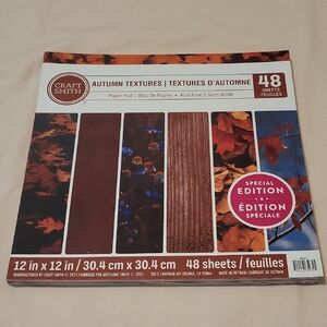 12×12 In Paper Pad- Autumn